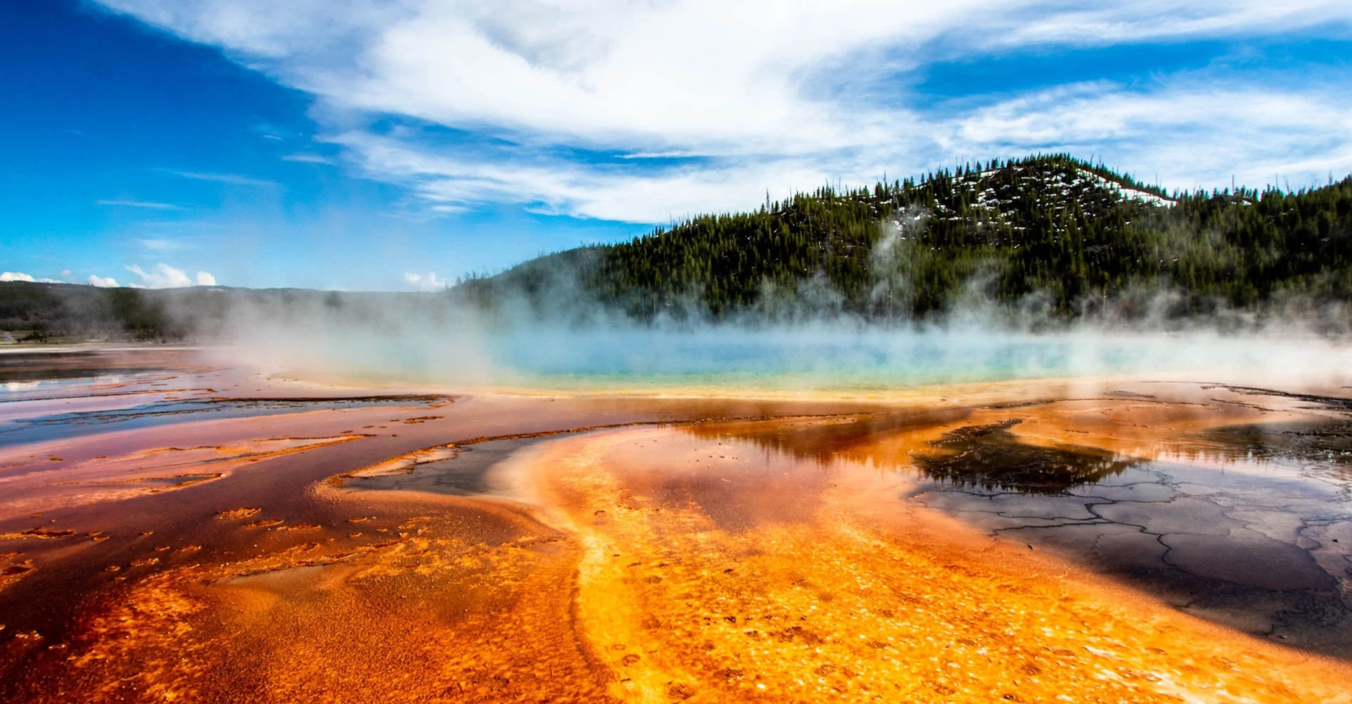 Great Prismatic Spring from Yellowstone National Park Great Prismatic Spring from Yellowstone National Park