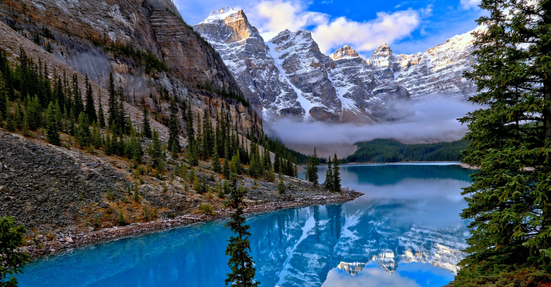 Lake Moraine at Banff National Park Lake Moraine at Banff National Park