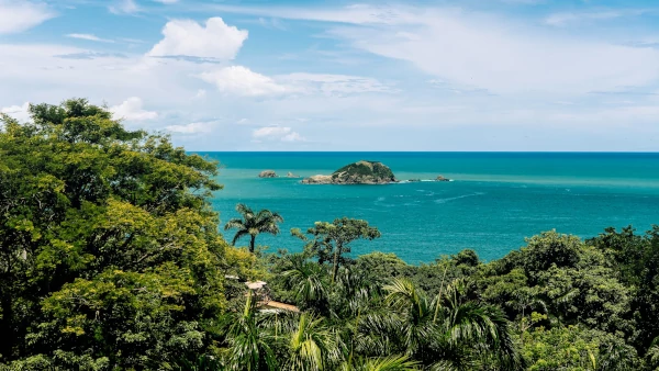 The pacific ocean from one of the lookouts at the Punta Catedral trail The pacific ocean from one of the lookouts at the Punta Catedral trail