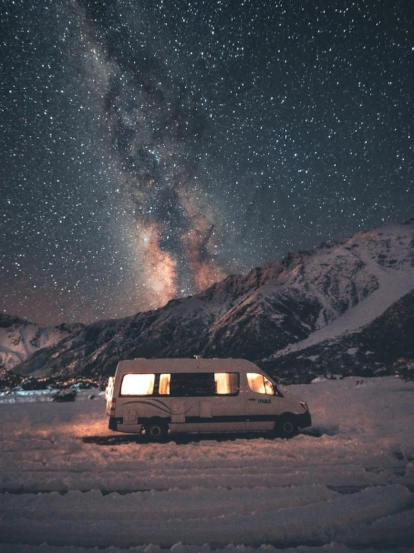 Clear night sky of Aoraki/Mt Cook National Park
