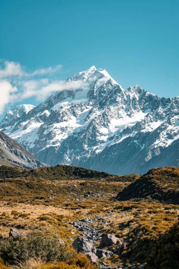 View of Aoraki/Mt Cook