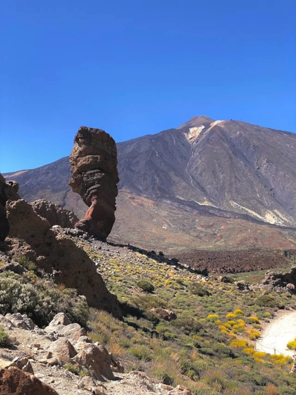 Roques de García with Mount Teide at the background