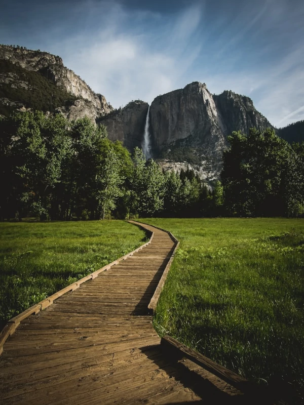 Activities Wooden trail in Yosemite National Park